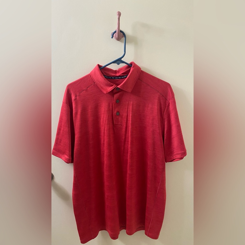 Men’s Tommy Bahama Red Golf Shirt